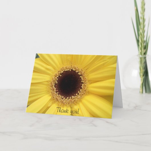 Sonnenblume Vielen Dank Dankeskarte (Vorderseite)