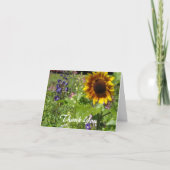 Sonnenblume Vielen Dank Dankeskarte (Vorderseite)