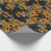 Sonnenblume Vielen Dank, dass Sie Papier wackeln Geschenkpapier (Ecke)