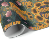 Sonnenblume Vielen Dank, dass Sie Papier wackeln Geschenkpapier (Rolleneckpunkt)