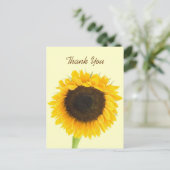 Sonnenblume Vielen Dank Postcard Postkarte (Stehend Vorderseite)