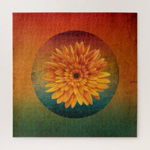 Sonnenblume Vintag blühend Puzzle