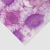 Sonnenblume Vintag Chic Lila Blumen Antike Seidenpapier (Ausschnitt)