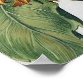 Sonnenblume Vintag Damask Wallpaper Collage Poster (Ecke)