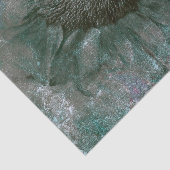 Sonnenblume Vintag grüne Grunge Textur Decoupage Seidenpapier (Ausschnitt)