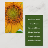 Sonnenblume Visitenkarte (Vorne/Hinten)