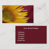 Sonnenblume Visitenkarte (Vorne/Hinten)