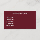 Sonnenblume Visitenkarte (Rückseite)