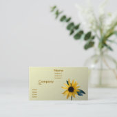 Sonnenblume Visitenkarte (Stehend Vorderseite)