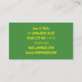 Sonnenblume Visitenkarte (Rückseite)