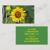 Sonnenblume Visitenkarte (Vorne/Hinten)