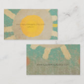 Sonnenblume Visitenkarte (Vorne/Hinten)