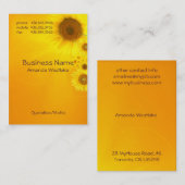 Sonnenblume Visitenkarte (Vorne/Hinten)