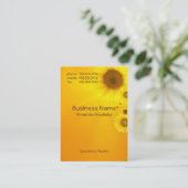 Sonnenblume Visitenkarte (Stehend Vorderseite)