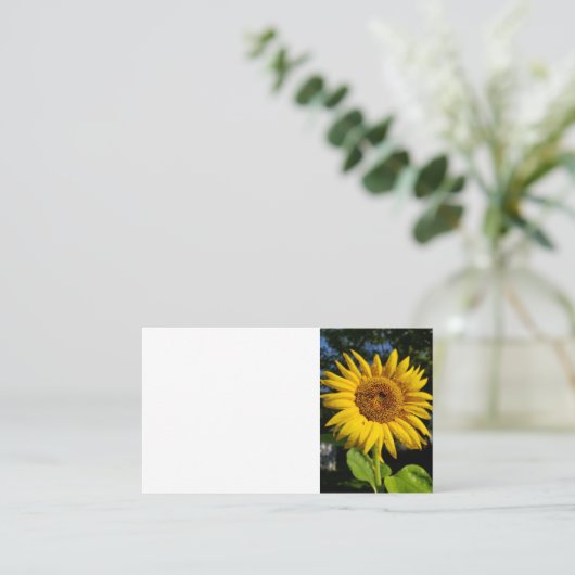 Sonnenblume Visitenkarte (Stehend Vorderseite)