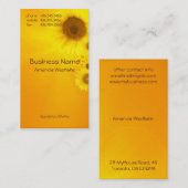 Sonnenblume Visitenkarte (Vorne/Hinten)