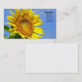 Sonnenblume Visitenkarte (Vorne/Hinten)