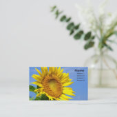 Sonnenblume Visitenkarte (Stehend Vorderseite)