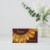 SONNENBLUME Visitenkarte-Schablone Visitenkarte (Stehend Vorderseite)