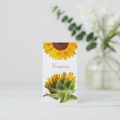 Sonnenblume-Visitenkarte Visitenkarte (Stehend Vorderseite)