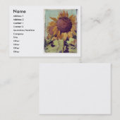 Sonnenblume-Visitenkarte Visitenkarte (Vorne/Hinten)