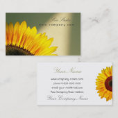 Sonnenblume-Visitenkarte Visitenkarte (Vorne/Hinten)