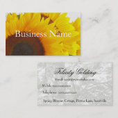 Sonnenblume-Visitenkarte Visitenkarte (Vorne/Hinten)