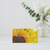 Sonnenblume-Visitenkarte Visitenkarte (Stehend Vorderseite)