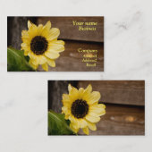Sonnenblume-Visitenkarte Visitenkarte (Vorne/Hinten)
