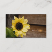 Sonnenblume-Visitenkarte Visitenkarte (Rückseite)
