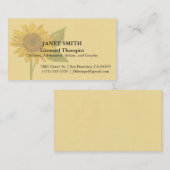 Sonnenblume-Visitenkarte Visitenkarte (Vorne/Hinten)