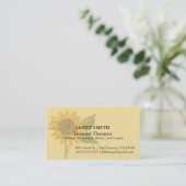 Sonnenblume-Visitenkarte Visitenkarte (Stehend Vorderseite)