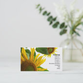 Sonnenblume-Visitenkarte Visitenkarte (Stehend Vorderseite)