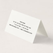 Sonnenblume Visitenkarten (Rückseite)