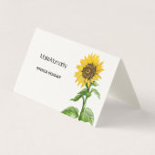 Sonnenblume Visitenkarten (Vorderseite)
