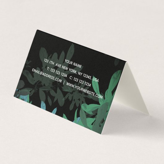 Sonnenblume Visitenkarten (Rückseite)