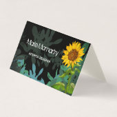 Sonnenblume Visitenkarten (Vorderseite)