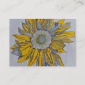 Sonnenblume-Visitenkarten, Sonnenblume entwarfen Visitenkarte (Vorderseite)
