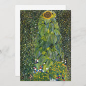 Sonnenblume von Gustav Klimt Dankeskarte (Vorne/Hinten)