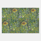 Sonnenblume von Gustav Klimt Geschenkpapier Set (Vorderseite 3)