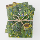 Sonnenblume von Gustav Klimt Geschenkpapier Set (Beispiel)