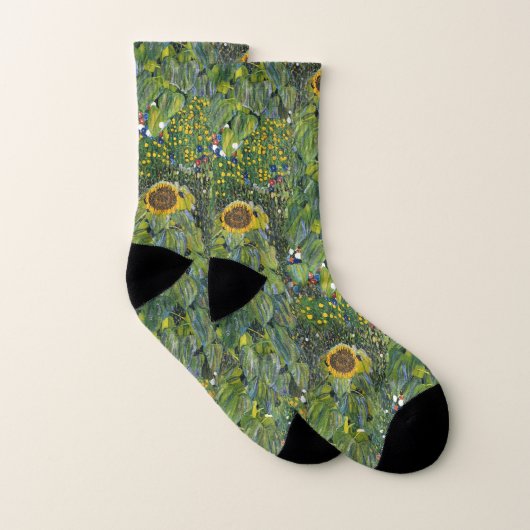 Sonnenblume von Gustav Klimt Socken (Paar)