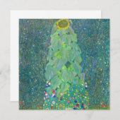 Sonnenblume von Klimt, Vintage Blume Jugendstil (Vorne/Hinten)