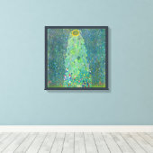 Sonnenblume von Klimt, Vintage Blume Jugendstil Leinwanddruck (Insitu (Holzboden))