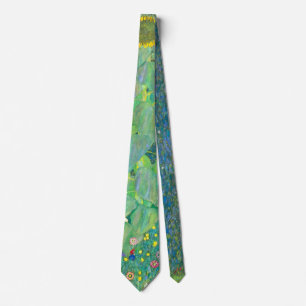 Sonnenblume von Klimt, Vintage Blumen Art Nouveau Krawatte