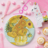 Sonnenblume von Vincent Van Gogh, Post-Impressioni Pappteller (Party)