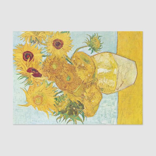 Sonnenblume von Vincent Van Gogh, Post-Impressioni Seidenpapier (Vorderseite)