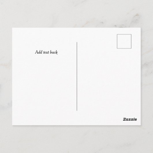 Sonnenblume Vorder- und Rückseite Postkarte (Rückseite)