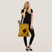 Sonnenblume Wachsen & Blühen Tote Tasche (Am Model)