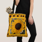 Sonnenblume Wachsen & Blühen Tote Tasche (Von Nahem)